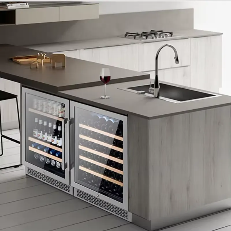 Wine Beer Fridge Dual Zone - 48 Şişelik Şarap Dolabı Çift Cam