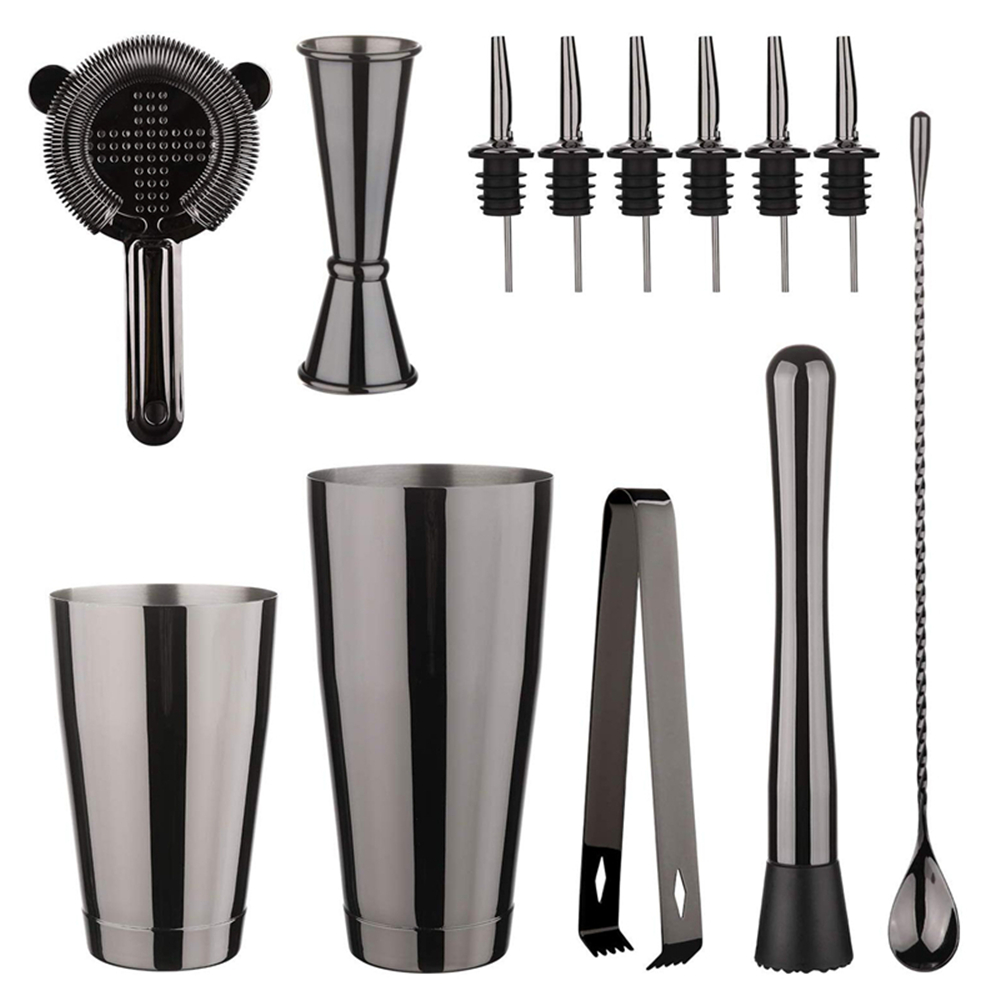 Muddler Cocktail Bar - Kokteyl Shaker Bar Seti: 2 Ağırlıklı