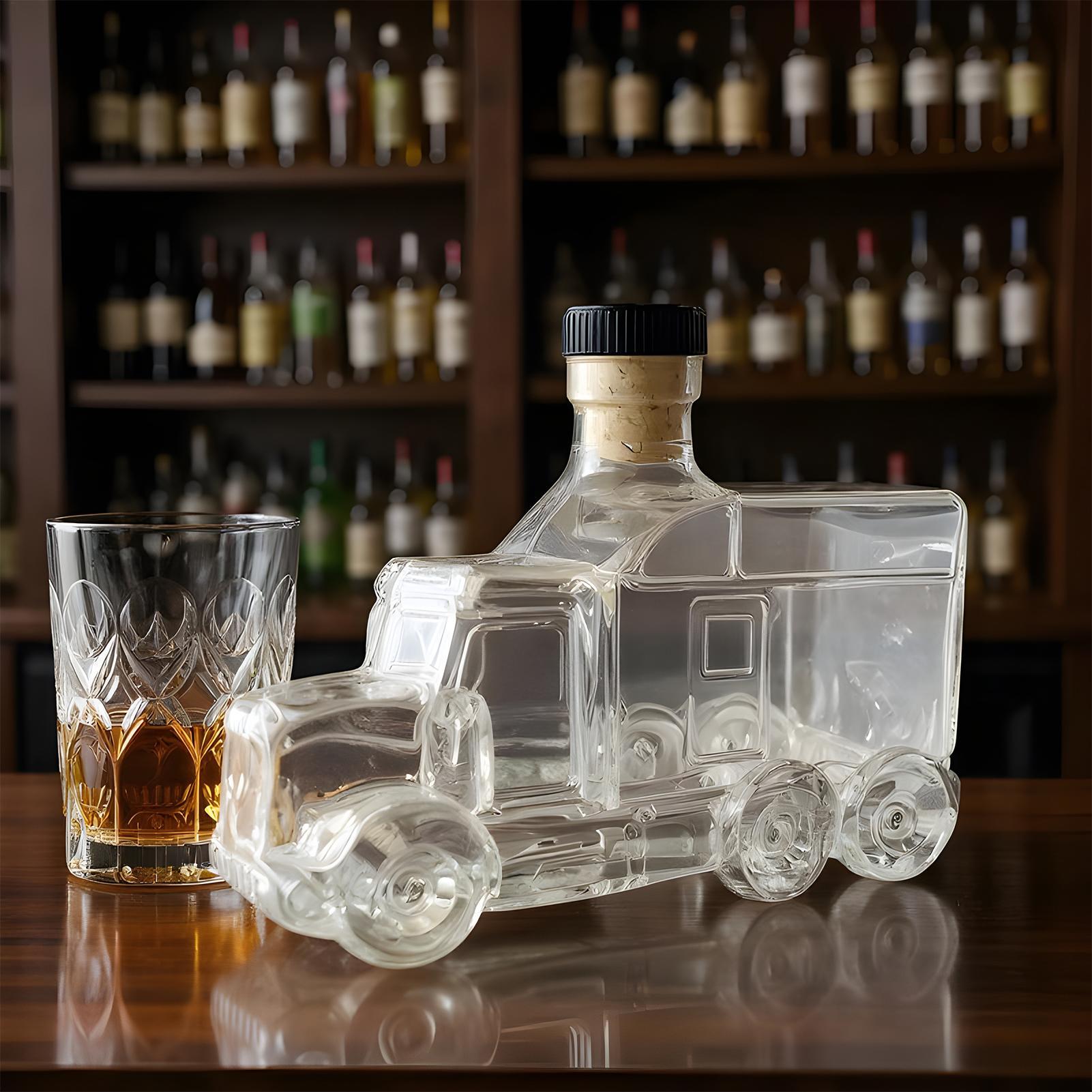 Wine Beer Truck - Araba Cam şarap şişesi Yarım Kamyon