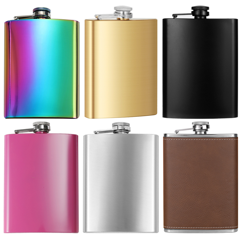 Wine Beer And Spirits - 8 oz 227 ml Metal Paslanmaz