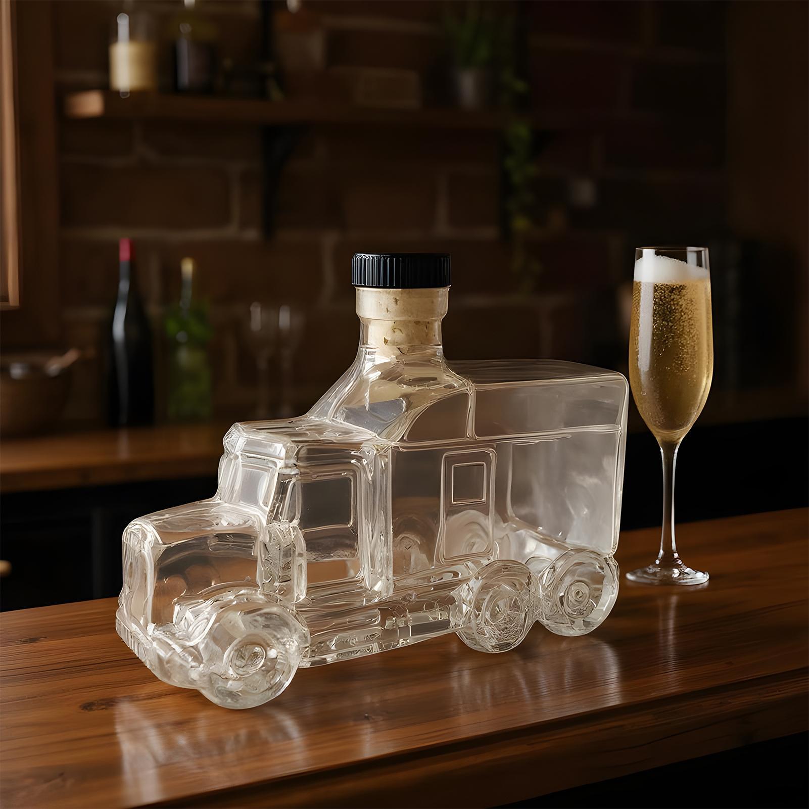 Wine Beer Truck - 375 ml Dekoratif Şişe Sürahi Bourbon