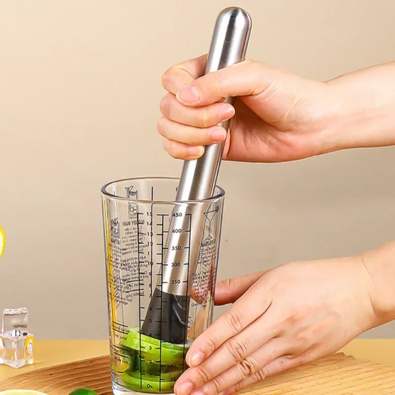 Muddler Cocktail Bar - Paslanmaz Çelik Kırılmış Buz Çekici Çok
