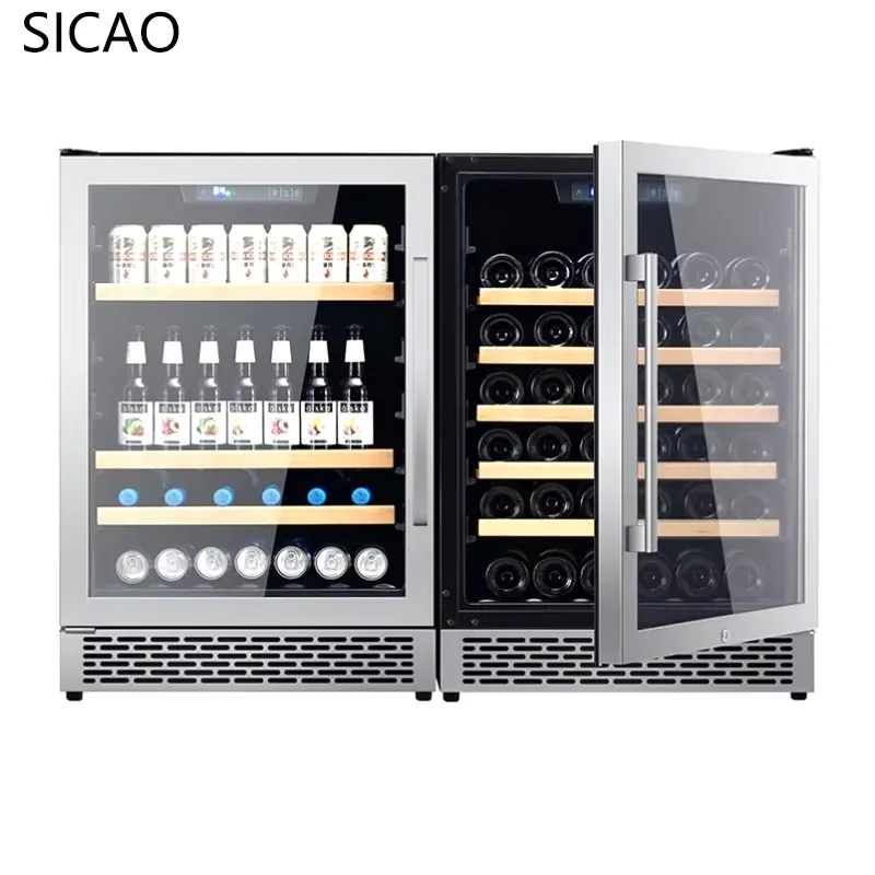 2 Kapılı Şarap Bira Dolabı Cam - Wine Beer Fridge Dual Zone incelemesi ve fiyatı
