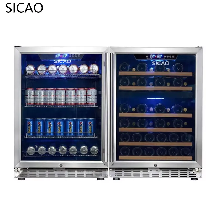 2 Kapılı Şarap Bira Dolabı Cam - Wine Beer Fridge Dual Zone incelemesi ve fiyatı