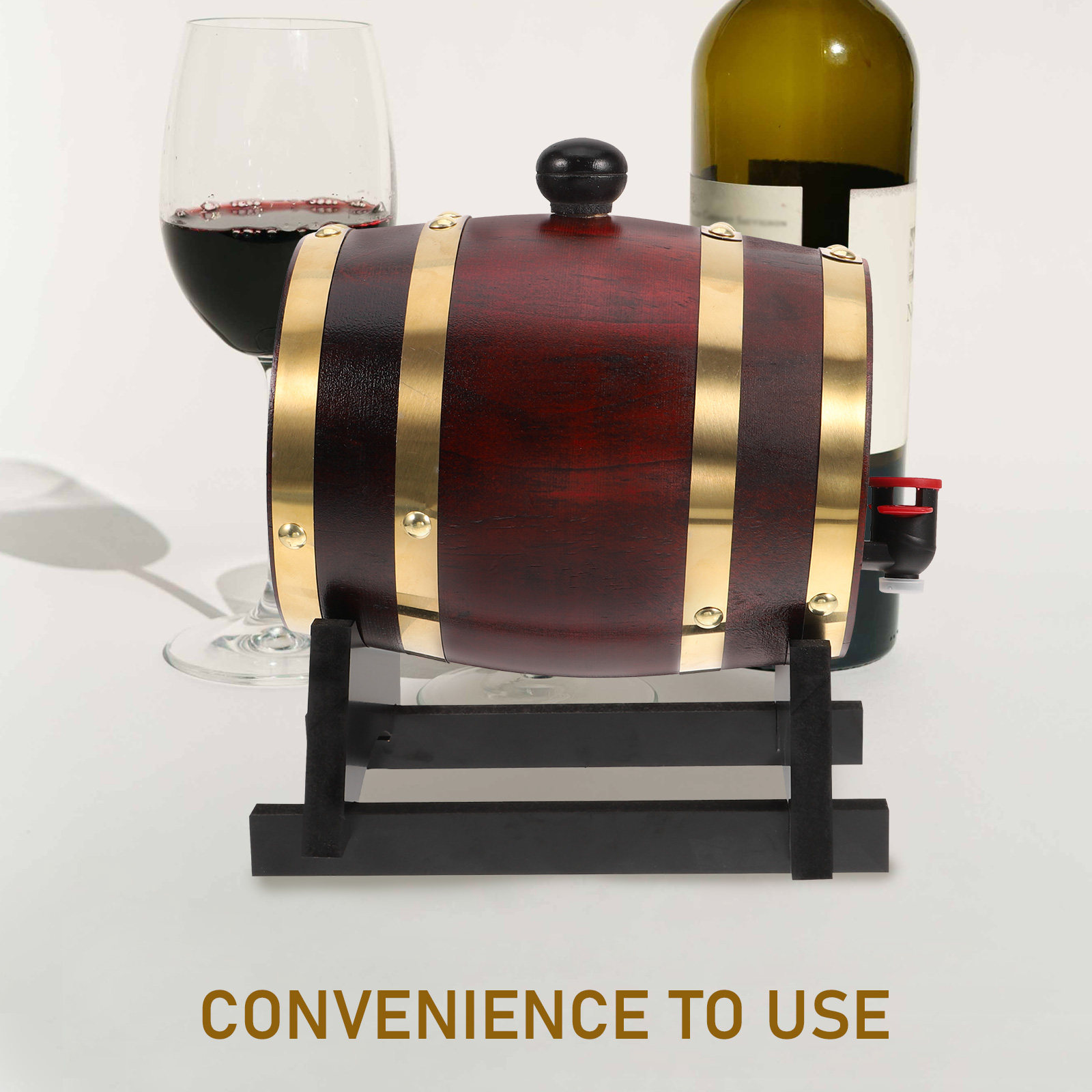 1 Set Ahşap Şarap Fıçısı 1L Kı - Wine Beer Liquor incelemesi ve fiyatı
