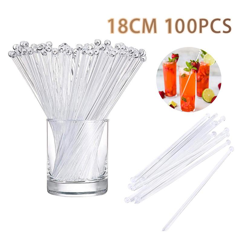 100 Adet Şeffaf Kokteyl İçecek - Muddler Cocktail Bar incelemesi ve fiyatı