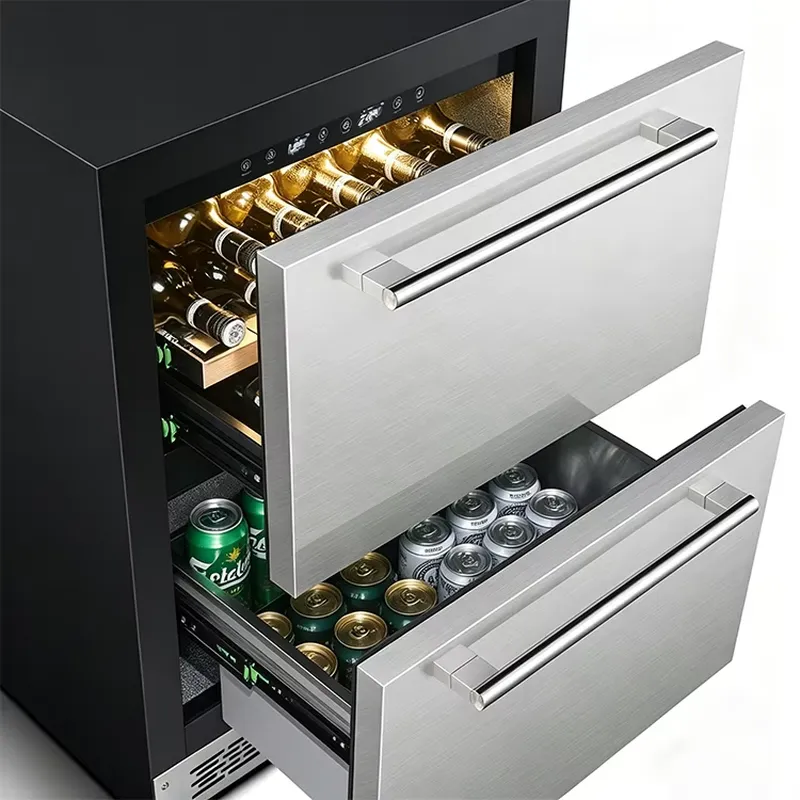 Siyah ve Dayanıklı Paslanmaz Ç - Wine Beer Fridge Dual Zone incelemesi ve fiyatı