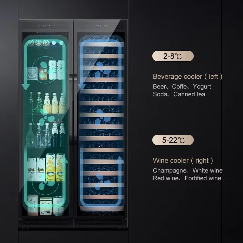 Ankastre İçecek Dolabı Çift Ka - Wine Beer Fridge Dual Zone incelemesi ve fiyatı